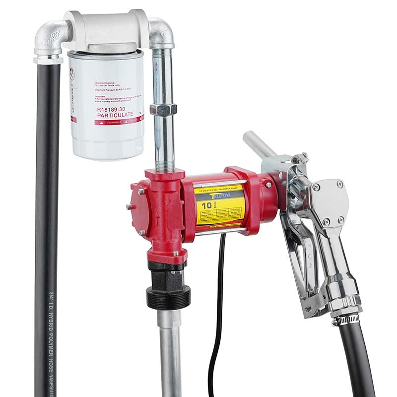 کیت پمپ انتقال بنزین 12 ولت با نازل