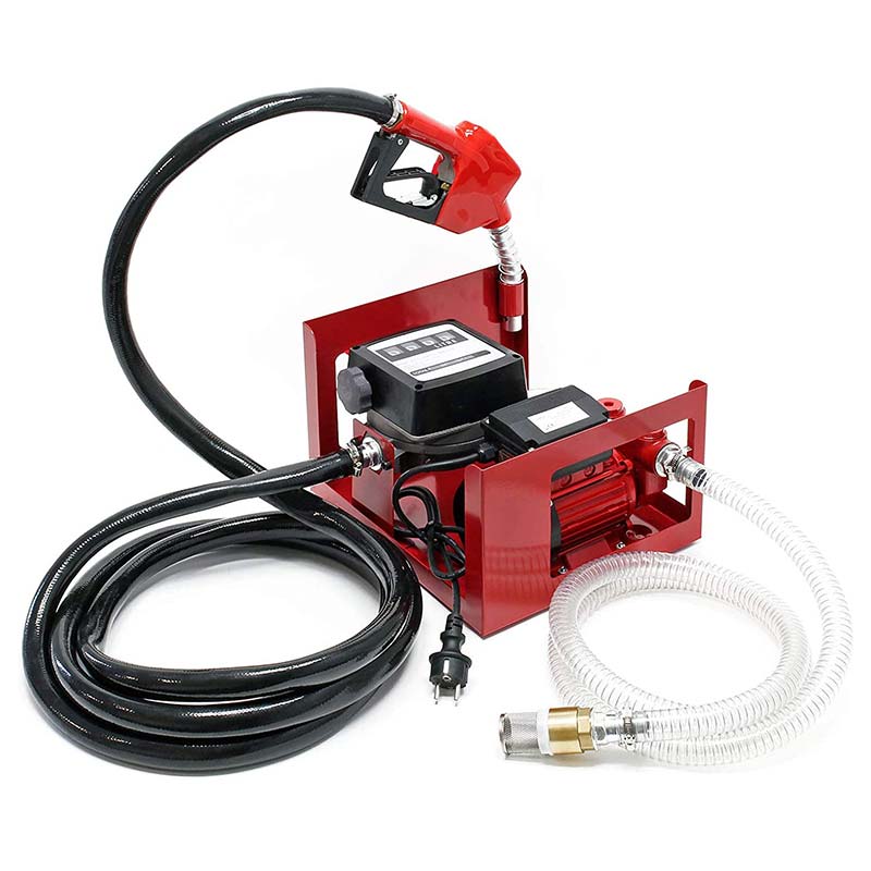 پمپ انتقال دیزل روغن برقی خود پرایمینگ با فلومتر 4 رقمی